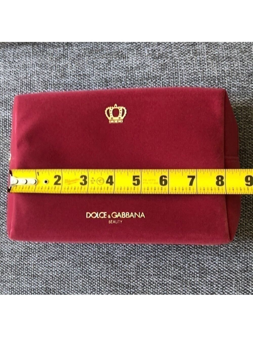 Dolce&Gabbana Beauty Velvet Pouch Makeup Bag Gift Authentic - Picture 15 of 15